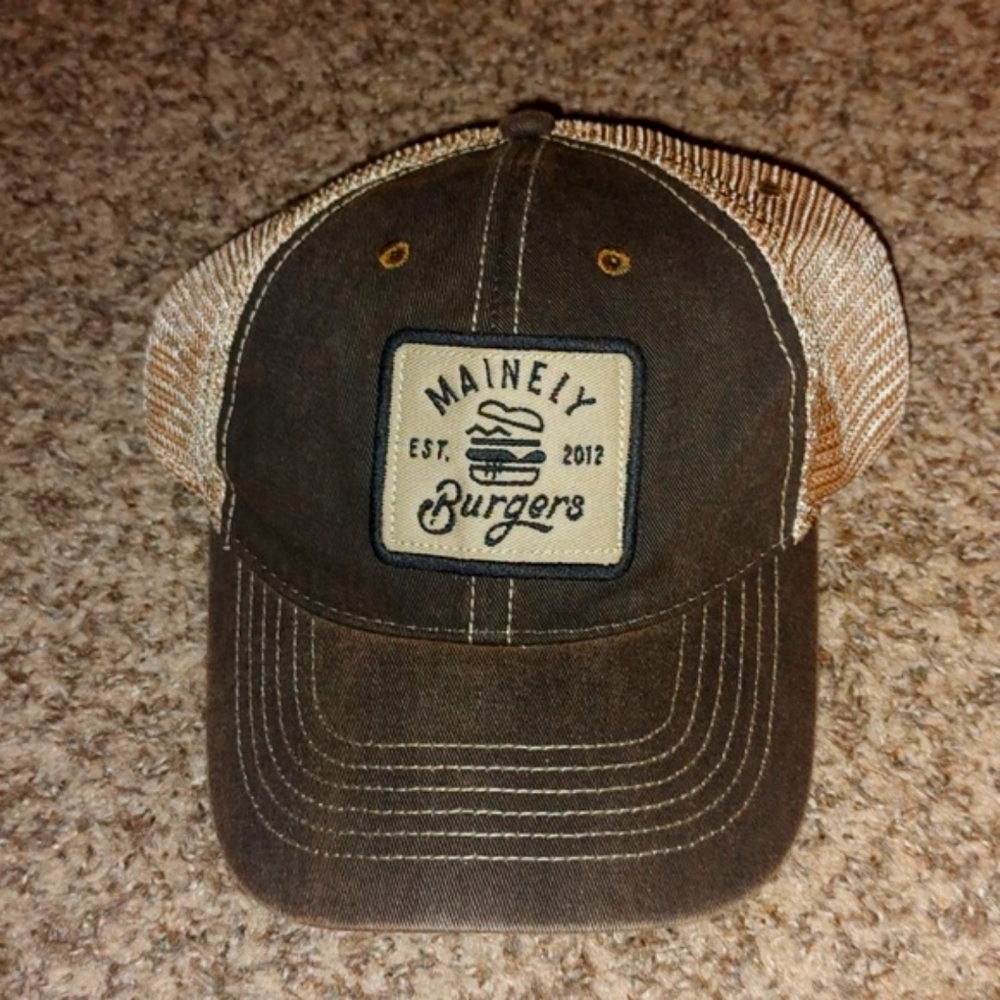 Mainly Burgers Stitched Patch Trucker Mesh Snapback Hat Cap New